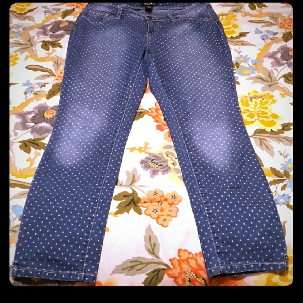 Jeans polka dot print